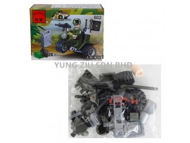 (1PCS)802#THREE WHEELED MOTOR BLOCKS(ENLIGHTEN)(24PCS)